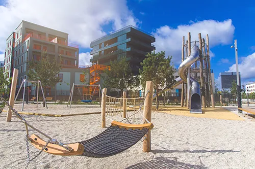 Aménagement d’une aire de jeux inclusive et durable dans le quartier des Groues à Nanterre